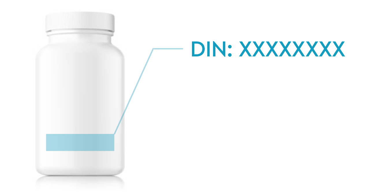 din on pill bottle